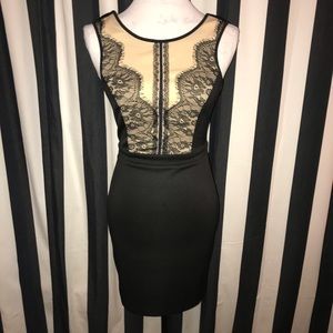 Ark & Co Stunning LBD With Lace Black Dresss EUC S